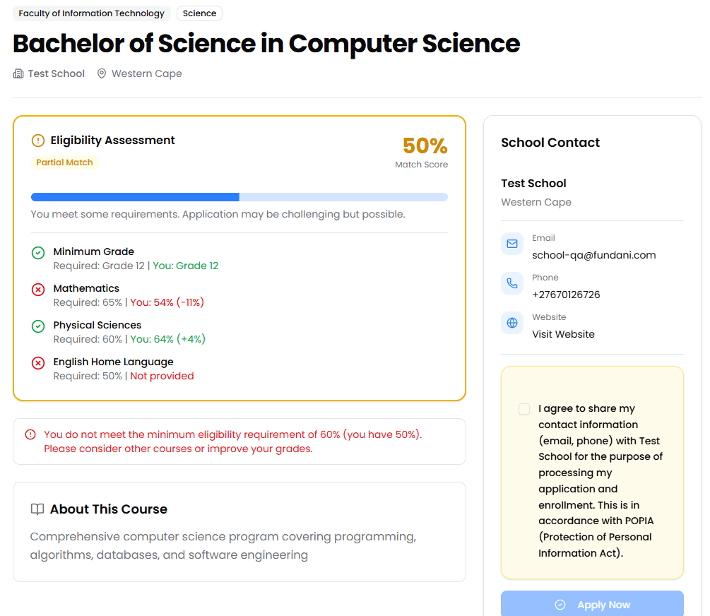 Detailed Course Information